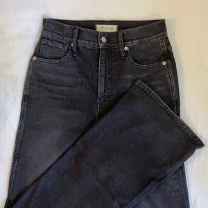 Madewell High Rise Flare Black Jeans